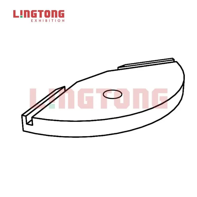 LT-M1345 Bottom Cor ner for Showcase/135°