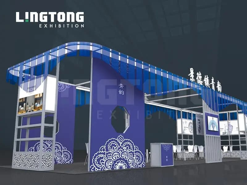 EBS0008 Customized Trade Show Booth Ideas - Aluminum System Solutions