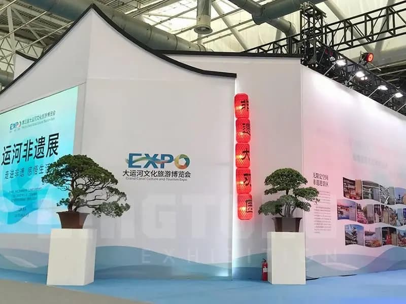 MCES0004 Lingtong Environmental Friendly Exhibition System to create a beautiful Canal Intangible Heritage Exhibition