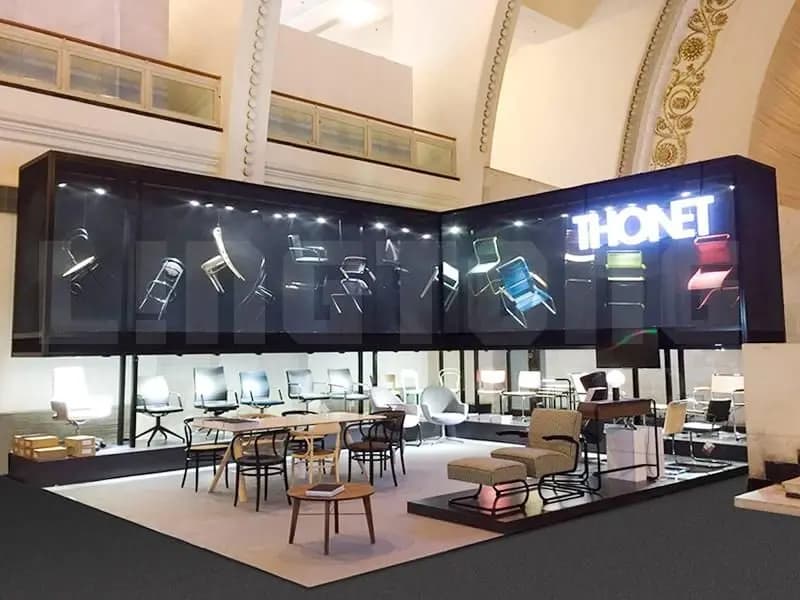 EBS0006 THONET Booth - Customized System Booth - Square Profile - Fabric System